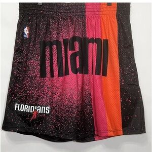 Mitchell & Ness Miami Heat Floridians Basketball Shorts